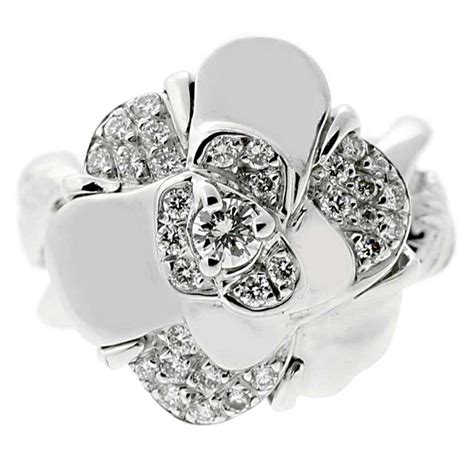 chanel gold flower ring|chanel diamond rings for women.